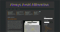 Desktop Screenshot of alwaysavoidalliteration.com